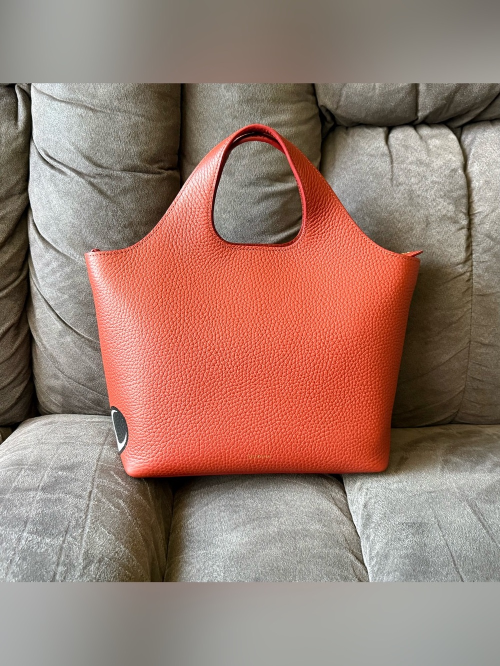 NWOT Handpainted Cuyana Small System Zipper Tote in Rioja + System Zip Pouch - Picture 4 of 16